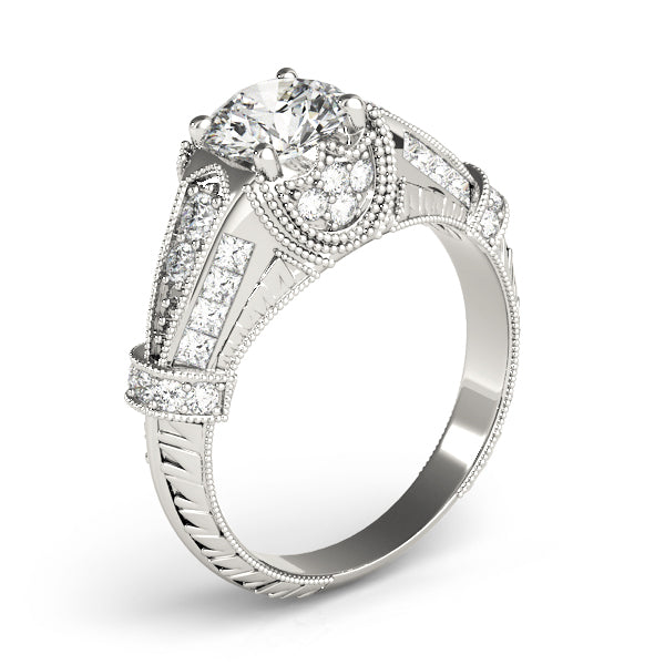 Round Antique Diamond Engagement Ring · 1.69 ct tw