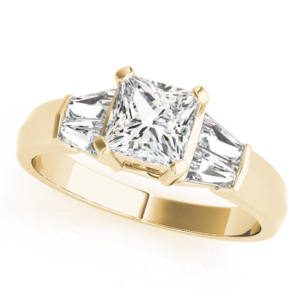 Square Fancy Shape Baguette Diamond Engagement Ring · 0.56 ct tw