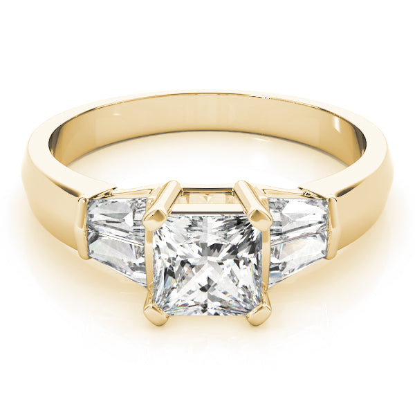 Square Fancy Shape Baguette Diamond Engagement Ring · 0.56 ct tw