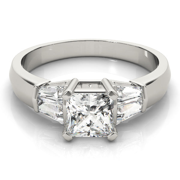 Square Fancy Shape Baguette Diamond Engagement Ring · 0.56 ct tw