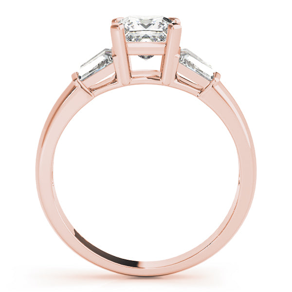 Square Fancy Shape Baguette Diamond Engagement Ring · 0.56 ct tw