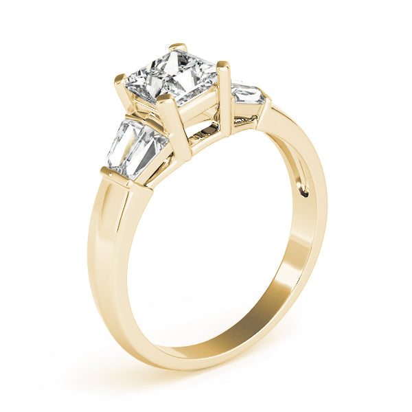 Square Fancy Shape Baguette Diamond Engagement Ring · 0.56 ct tw