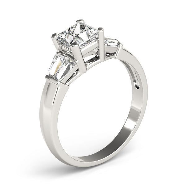 Square Fancy Shape Baguette Diamond Engagement Ring · 0.56 ct tw