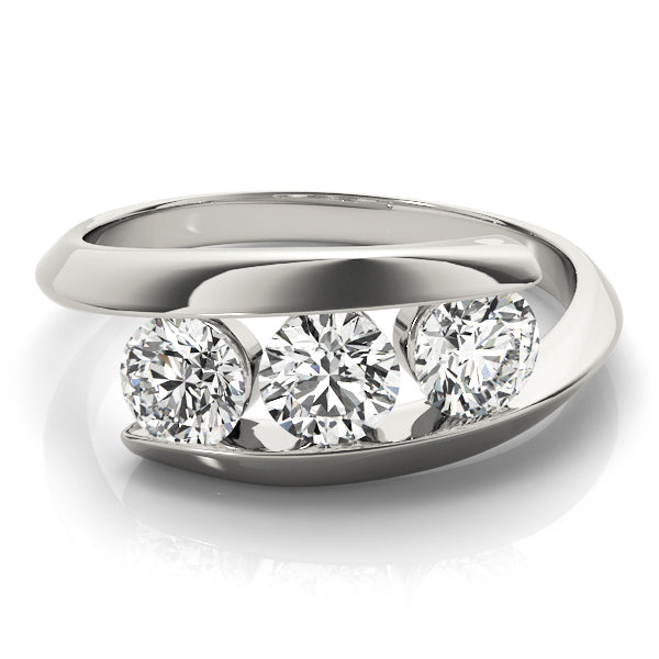 Round Three-Stone Diamond Engagement Ring · 0.24 ct tw