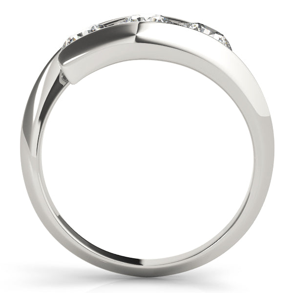 Round Three-Stone Diamond Engagement Ring · 0.48 ct tw
