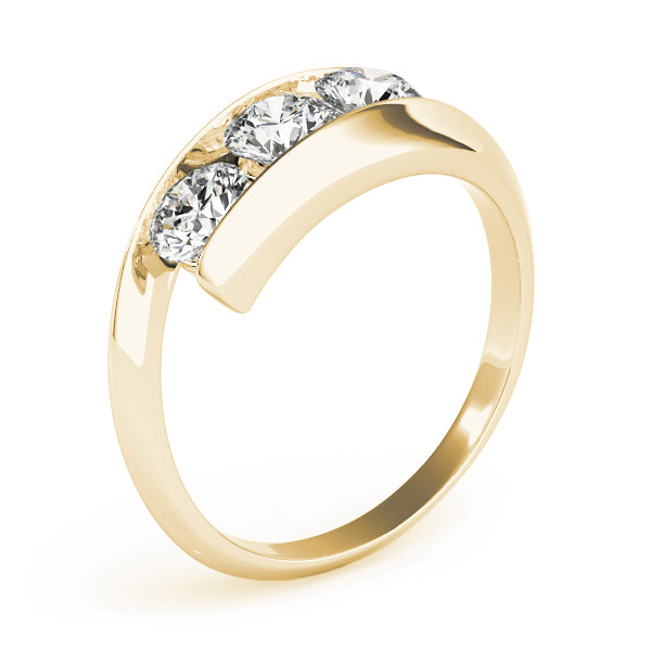 Round Three-Stone Diamond Engagement Ring · 0.99 ct tw