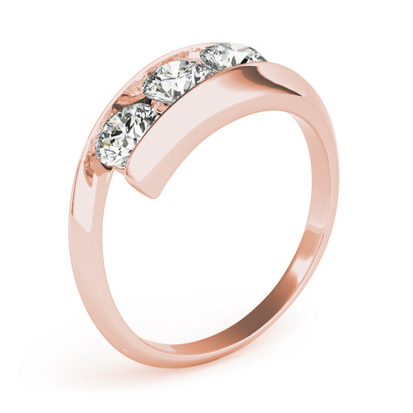 Round Three-Stone Diamond Engagement Ring · 0.48 ct tw