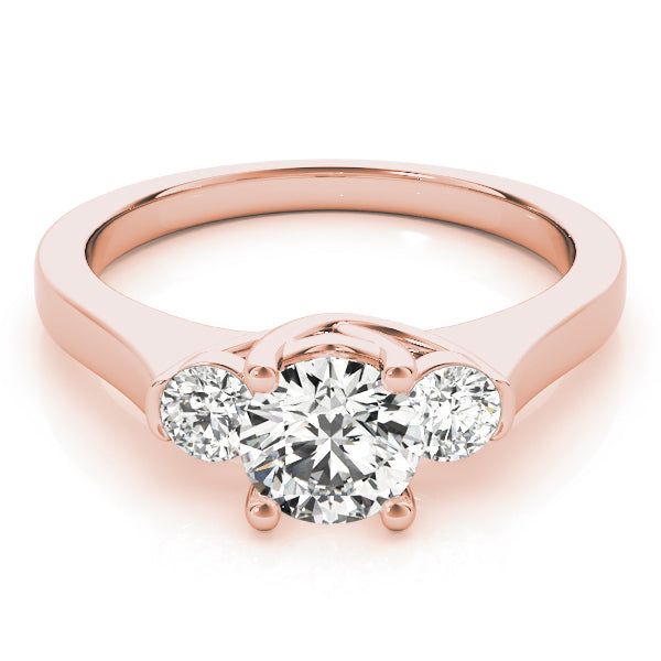 Round Three-Stone Diamond Engagement Ring · 1.53 ct tw