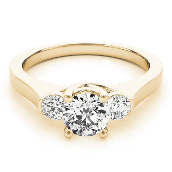 Round Three-Stone Diamond Engagement Ring · 1.53 ct tw