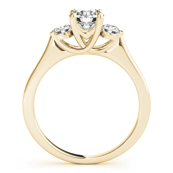 Round Three-Stone Diamond Engagement Ring · 0.99 ct tw