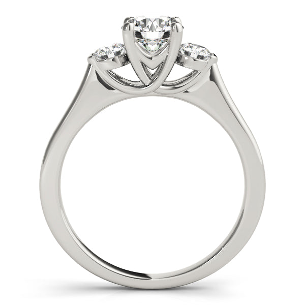 Round Three-Stone Diamond Engagement Ring · 0.99 ct tw