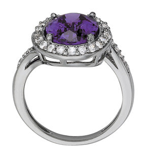 Oval Gemstone Fashion Ring · 0.30 ct tw