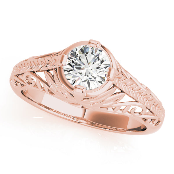 Round Antique Diamond Engagement Ring · 0.50 ct tw