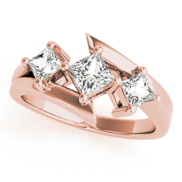 Square Three-Stone Princess Diamond Engagement Ring · 1.12 ct tw