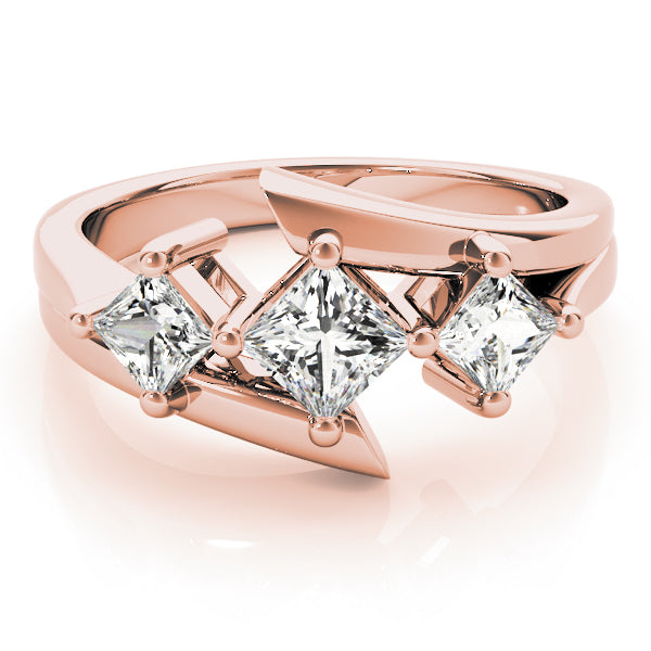 Square Three-Stone Princess Diamond Engagement Ring · 1.12 ct tw