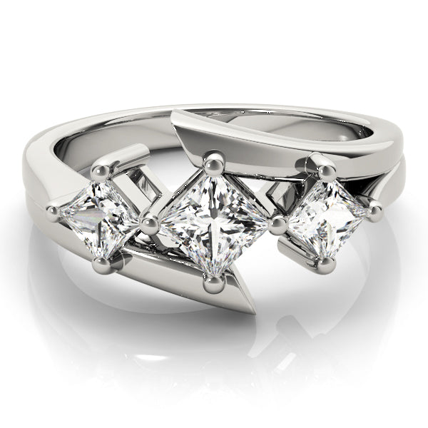 Square Three-Stone Princess Diamond Engagement Ring · 1.12 ct tw