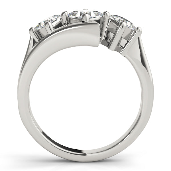 Square Three-Stone Princess Diamond Engagement Ring · 1.12 ct tw