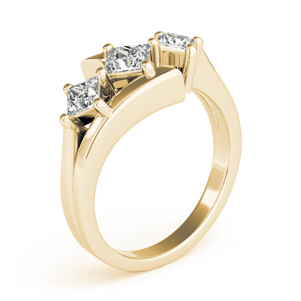Square Three-Stone Princess Diamond Engagement Ring · 1.12 ct tw