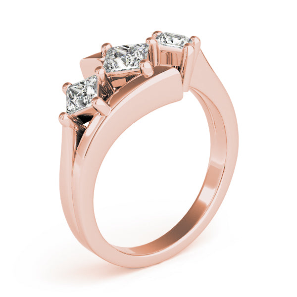 Square Three-Stone Princess Diamond Engagement Ring · 1.12 ct tw
