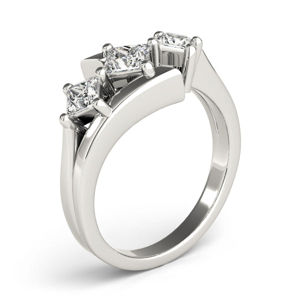 Square Three-Stone Princess Diamond Engagement Ring · 1.12 ct tw