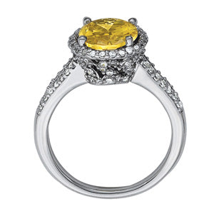 Oval Gemstone Fashion Ring · 0.44 ct tw