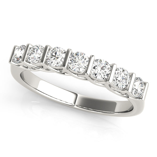 Bar Set Diamond Wedding Band · 0.98 ct tw