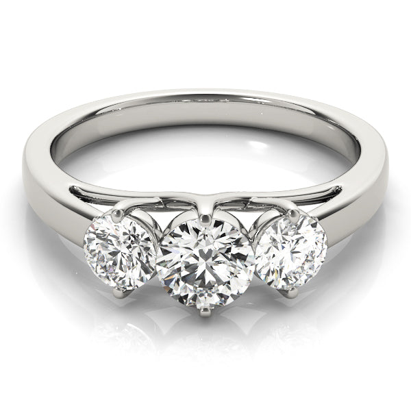 Round Three-Stone Diamond Engagement Ring · 1.25 ct tw