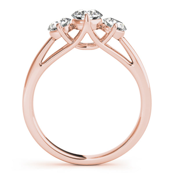 Round Three-Stone Diamond Engagement Ring · 3.00 ct tw