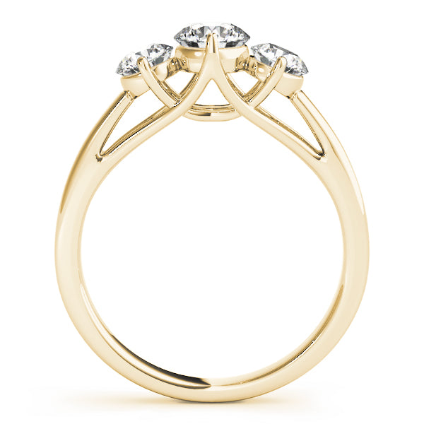 Round Three-Stone Diamond Engagement Ring · 0.25 ct tw