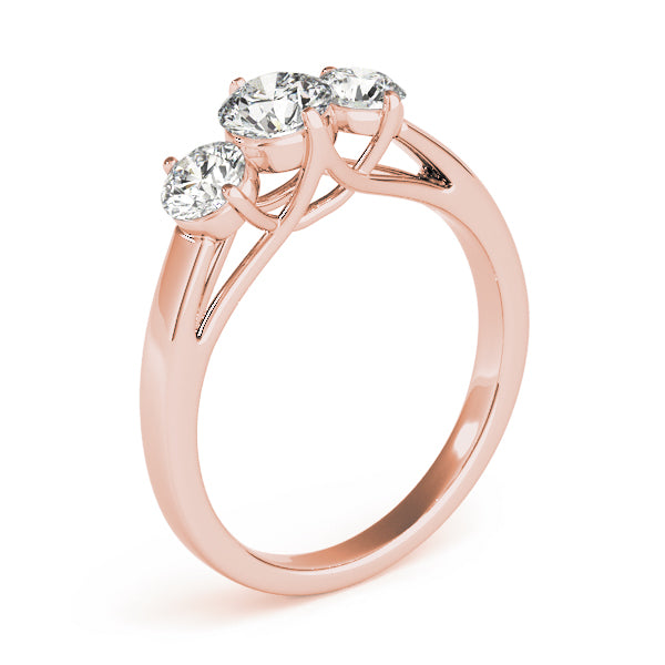 Round Three-Stone Diamond Engagement Ring · 2.00 ct tw