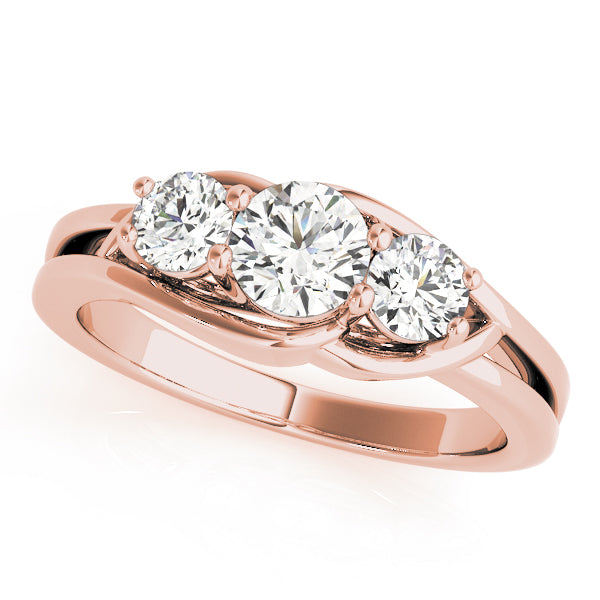 Round Three-Stone Diamond Engagement Ring · 1.00 ct tw