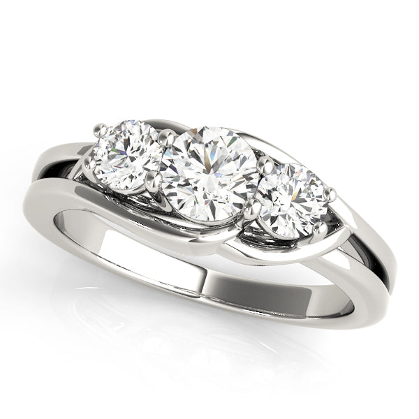 Round Three-Stone Diamond Engagement Ring · 1.00 ct tw