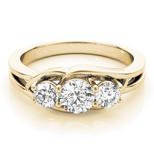 Round Three-Stone Diamond Engagement Ring · 1.00 ct tw