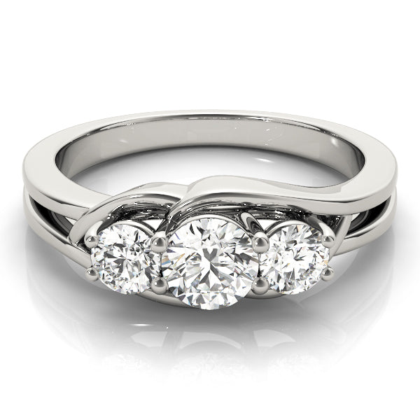 Round Three-Stone Diamond Engagement Ring · 1.00 ct tw