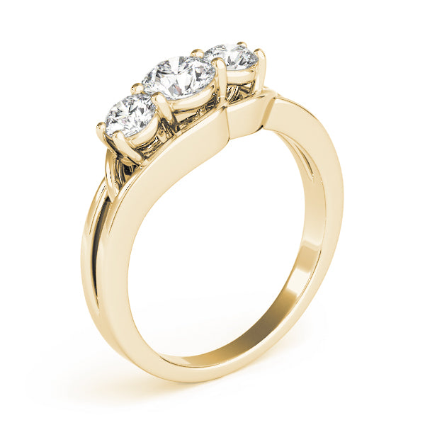 Round Three-Stone Diamond Engagement Ring · 1.00 ct tw