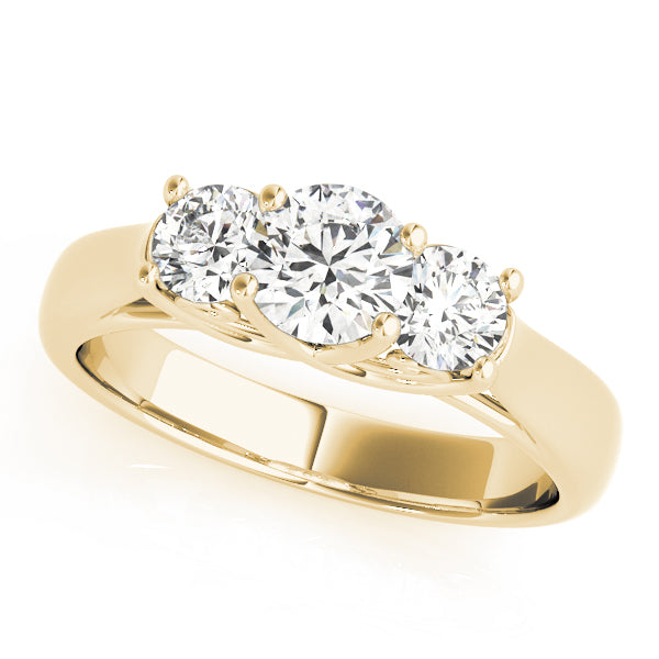 Round Three-Stone Diamond Engagement Ring · 1.00 ct tw