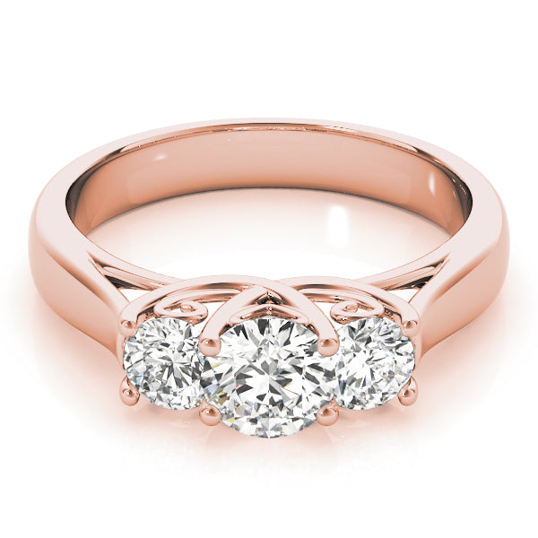 Round Three-Stone Diamond Engagement Ring · 1.00 ct tw