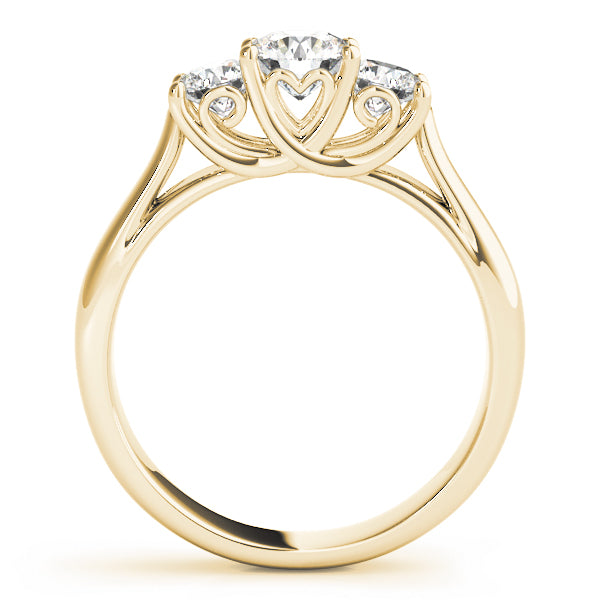 Round Three-Stone Diamond Engagement Ring · 1.00 ct tw