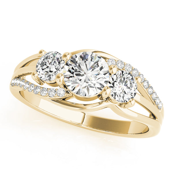 Round Three-Stone Diamond Engagement Ring · 0.50 ct tw