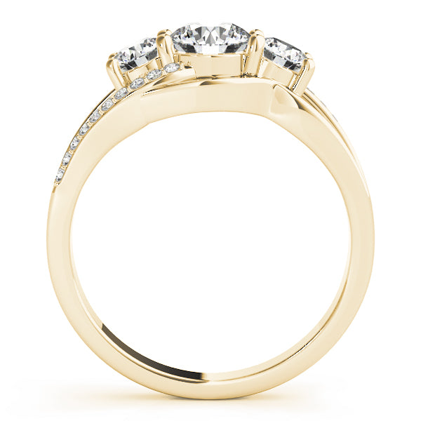 Round Three-Stone Diamond Engagement Ring · 1.10 ct tw