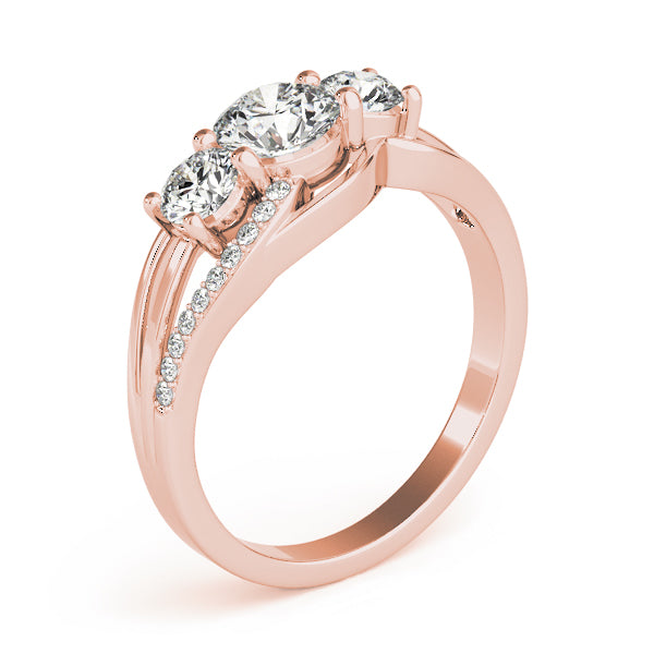 Round Three-Stone Diamond Engagement Ring · 1.45 ct tw