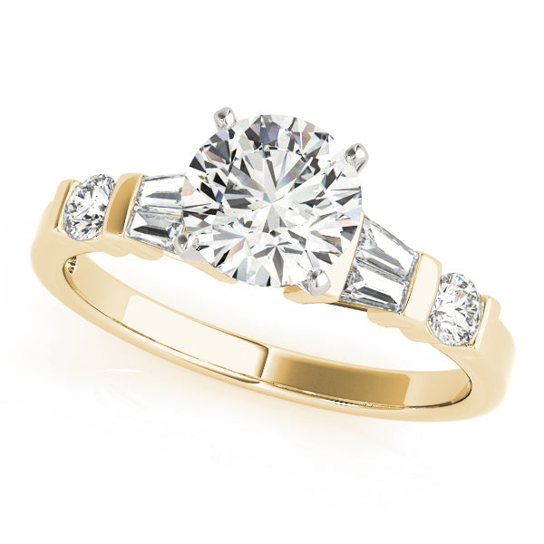 Baguette Fancy Shape Diamond Engagement Ring · 0.32 ct tw