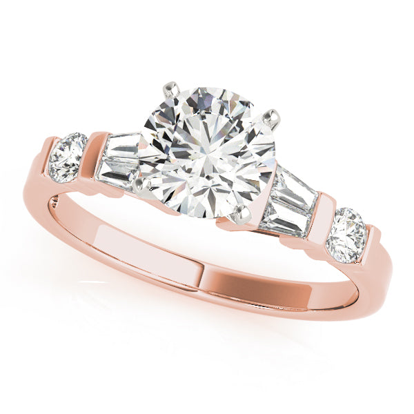 Baguette Fancy Shape Diamond Engagement Ring · 0.32 ct tw