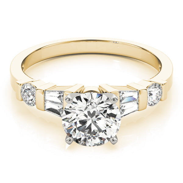 Baguette Fancy Shape Diamond Engagement Ring · 0.32 ct tw