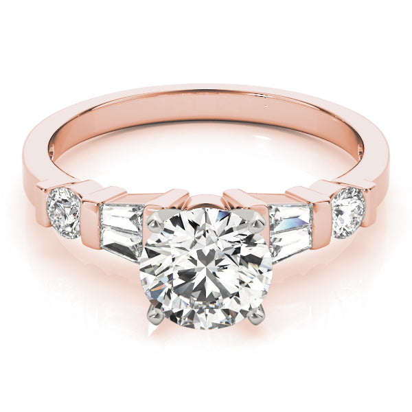 Baguette Fancy Shape Diamond Engagement Ring · 0.32 ct tw