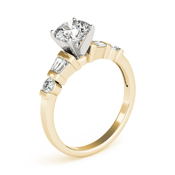 Baguette Fancy Shape Diamond Engagement Ring · 0.32 ct tw