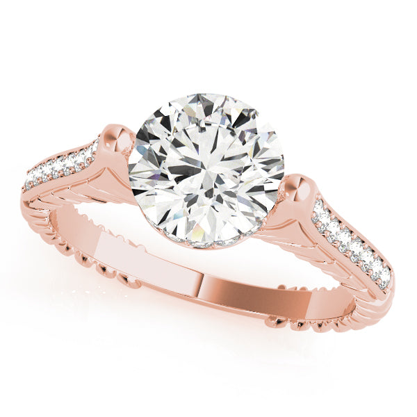Round Antique Diamond Engagement Ring · 1.17 ct tw