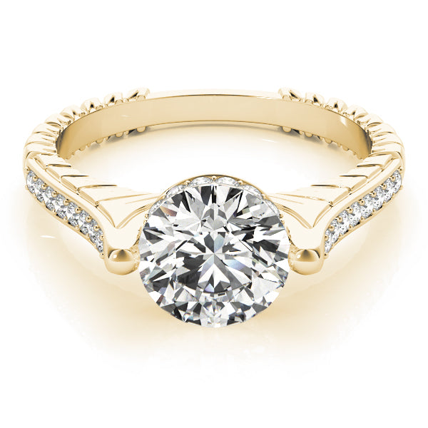 Round Antique Diamond Engagement Ring · 1.68 ct tw