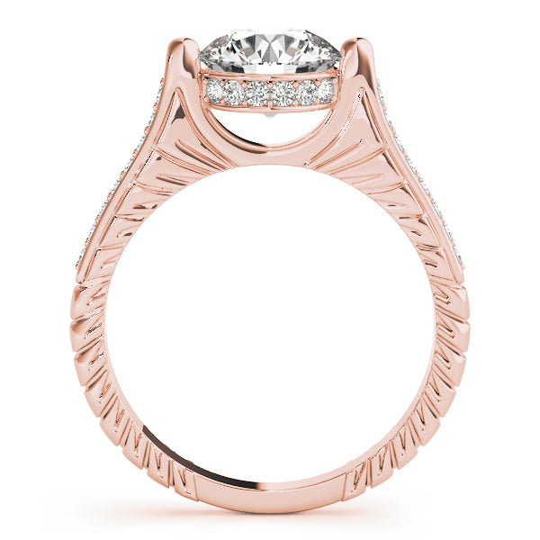 Round Antique Diamond Engagement Ring · 2.18 ct tw