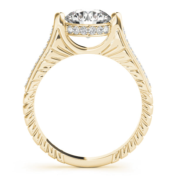 Round Antique Diamond Engagement Ring · 1.68 ct tw